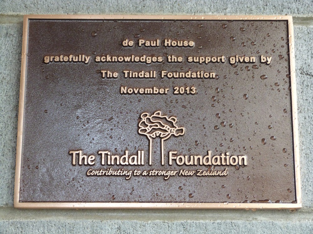 New Plaque Recognises The Tindall Foundation's Support